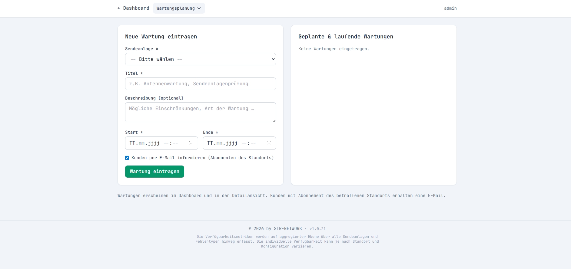 Interaktive Karte mit Standort-Markern und Wetterradar
