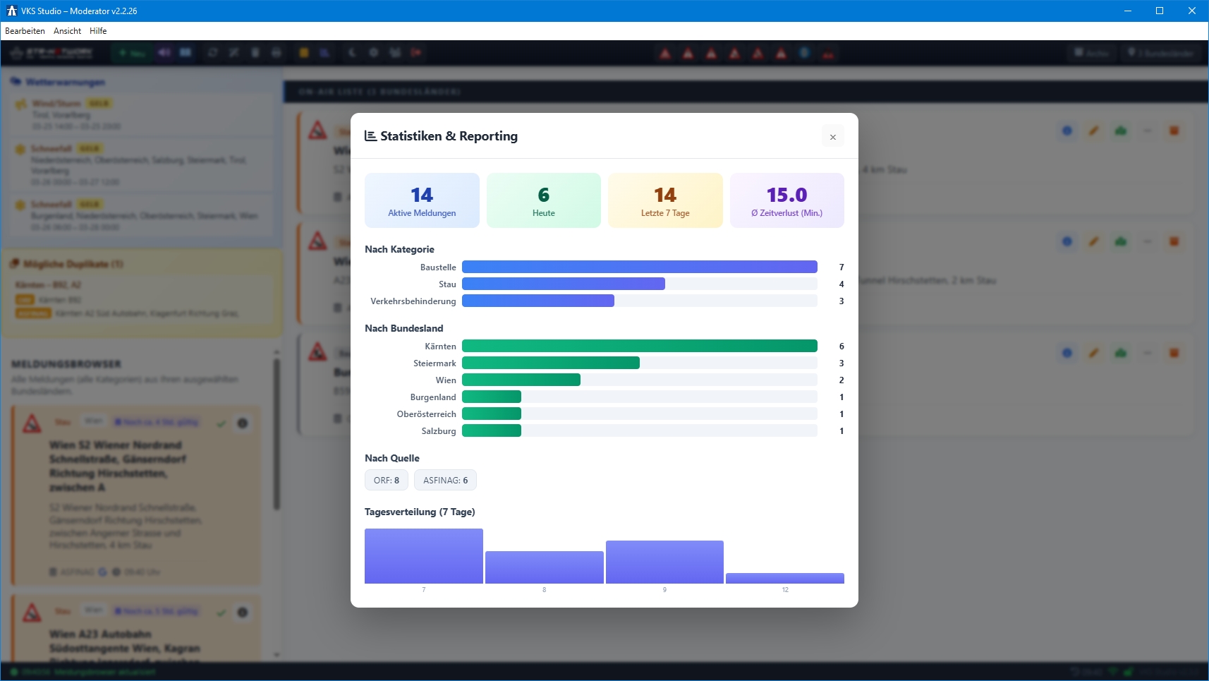 Lesemodus – optimiert für On-Air-Moderation