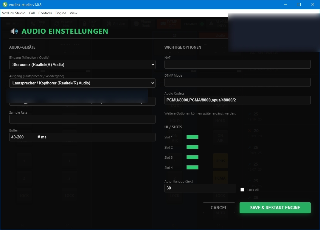 VoxLink Remote – Windows-App für Home-Studios