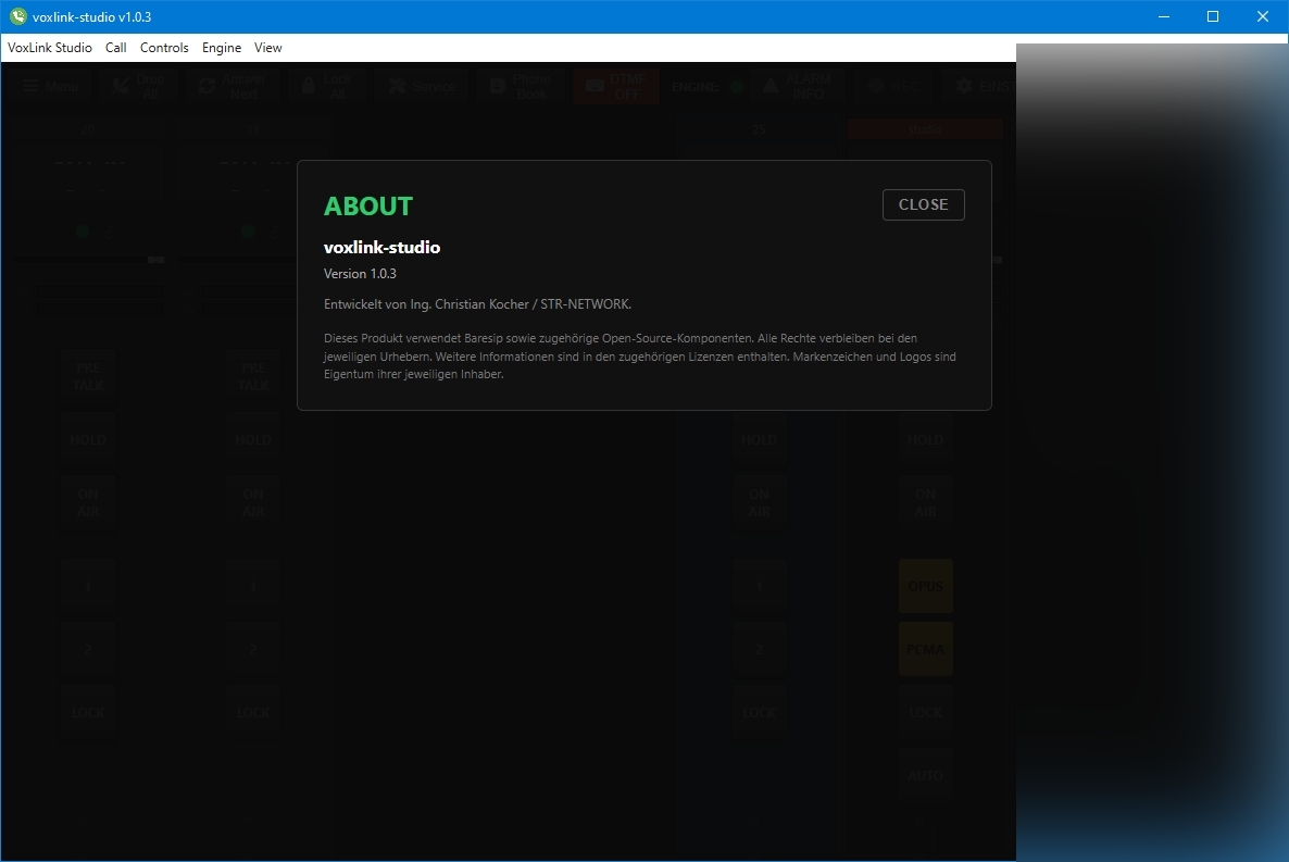 Konfiguration – Dante, SIP, Pult-Integration